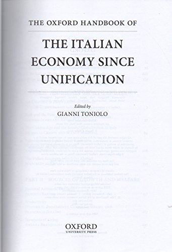 The Oxford Handbook of the Italian Economy Since Unification