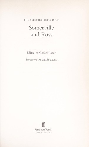 Selected Letters of Somerville and Ross