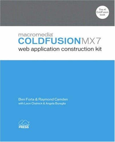 Macromedia Coldfusion MX 7 web application construction kit