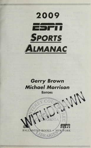 2009 ESPN sports almanac