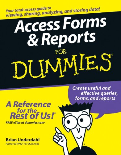 Access Forms and Reports for Dummies