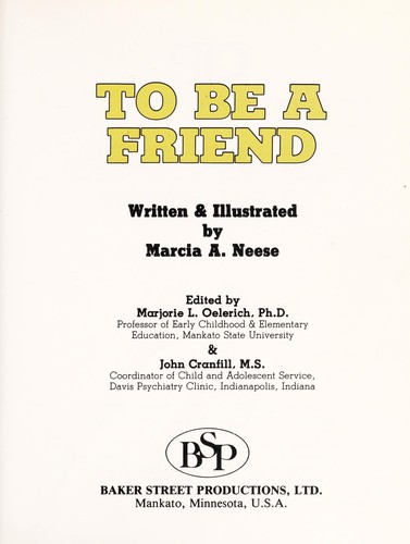 To be a friend