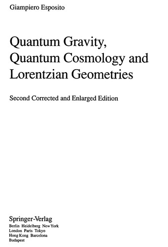 Quantum Gravity, Quantum Cosmology and Lorentzian Geometries