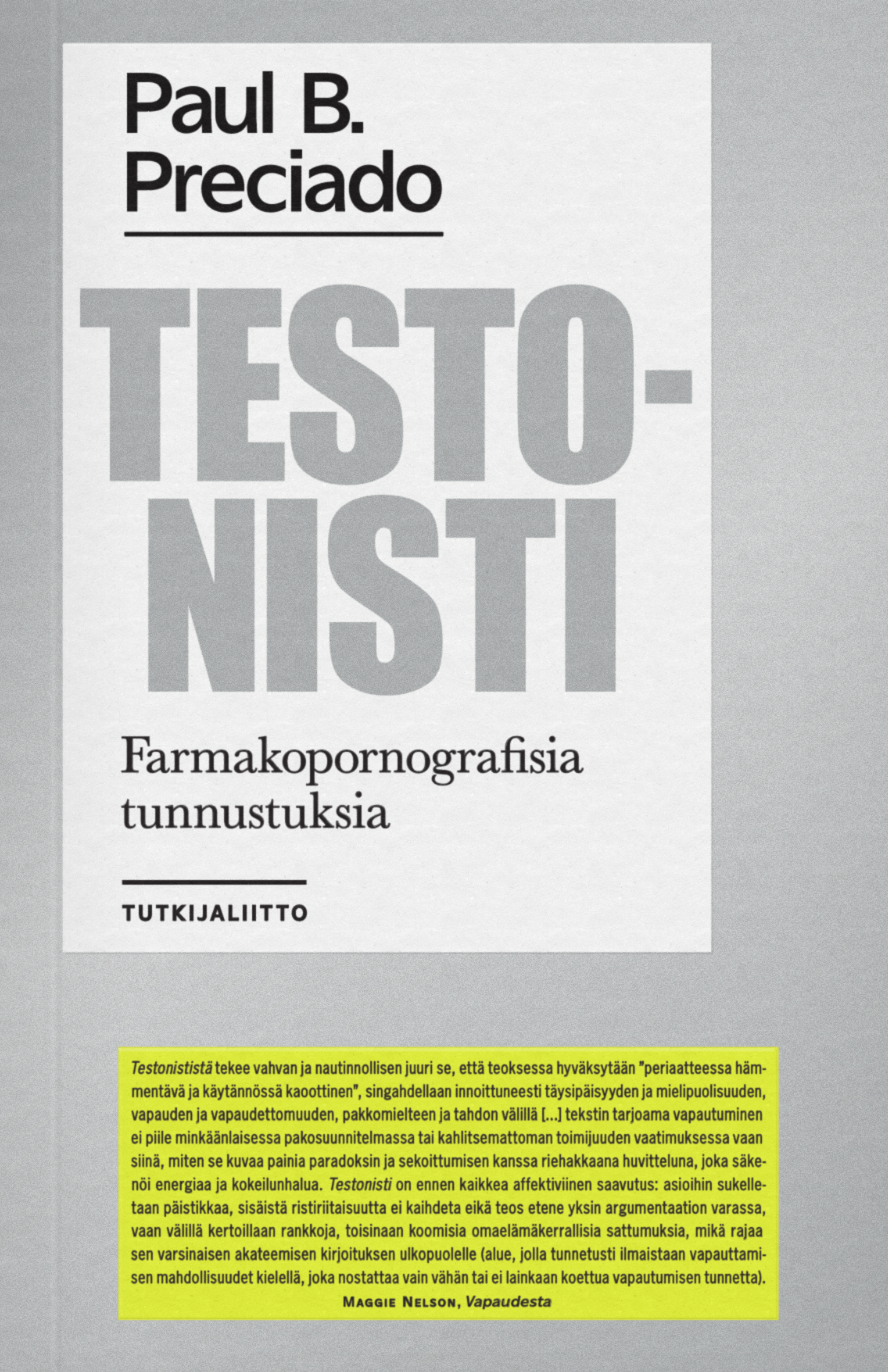 Testonisti. Farmakopornografisia tunnustuksia