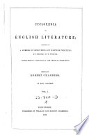 Cyclopaedia of English Literature ... Ed. by Robert Chambers
