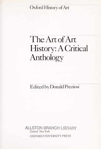 The Art of Art History: A Critical Anthology