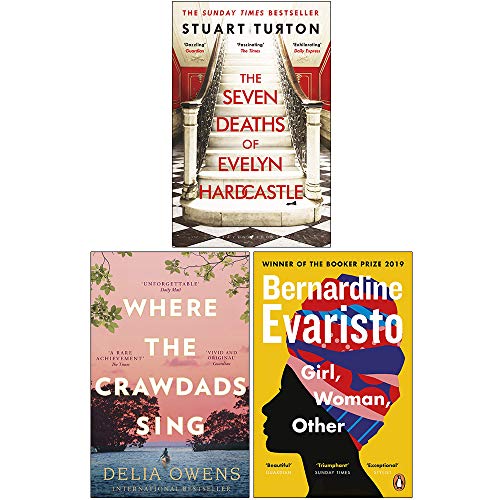 The Seven Deaths of Evelyn Hardcastle, Where the Crawdads Sing, Girl Woman Other 3 Books Collection Set