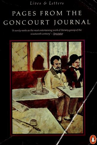 Pages from the Goncourt Journals (New York Review Books Classics)