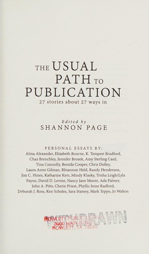 The Usual Path to Publication: 27 stories about 27 ways in