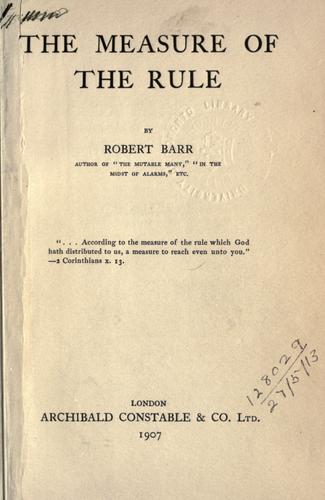 The measure of the rule