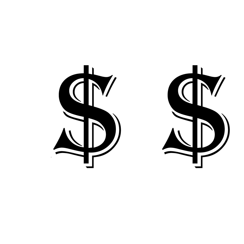 $ $