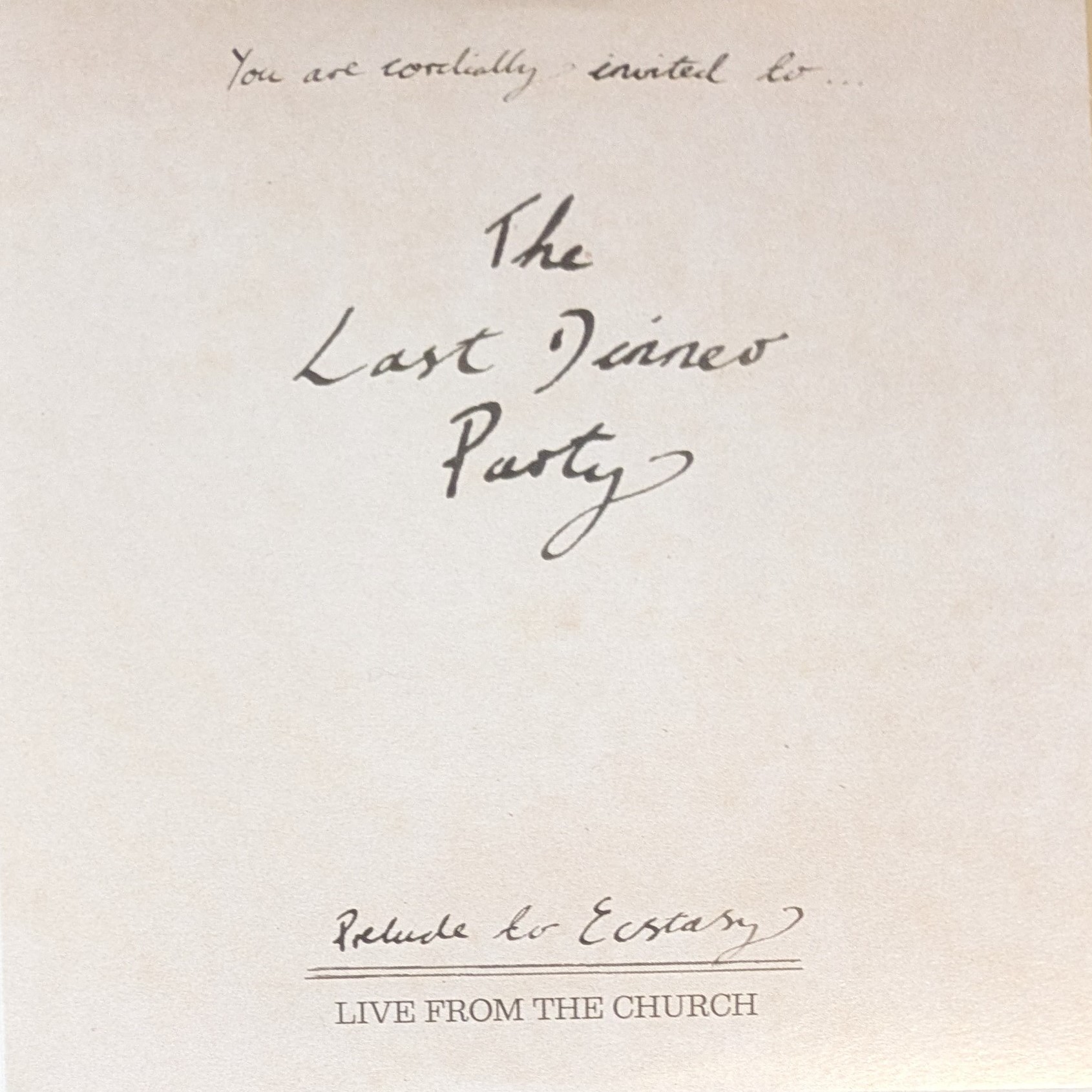 Prelude to Ecstasy: Live From the Church