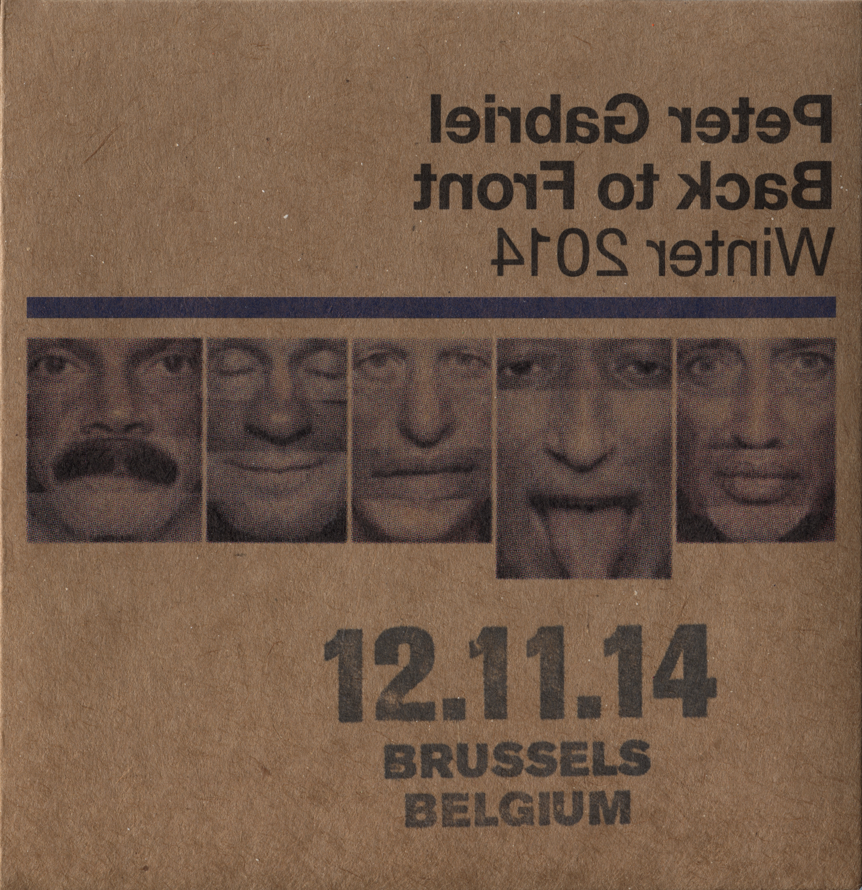 Back to Front Winter 2014: 12.11.14 Brussels, Belgium