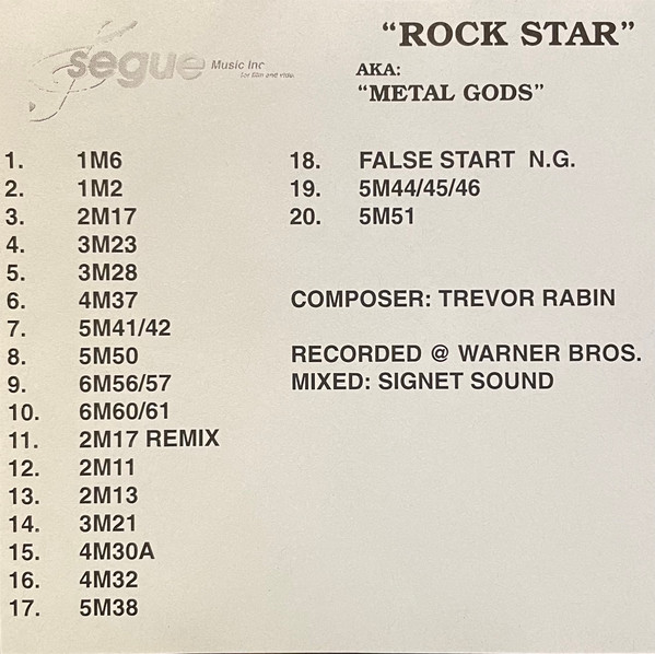 Rock Star (aka: "Metal Gods")