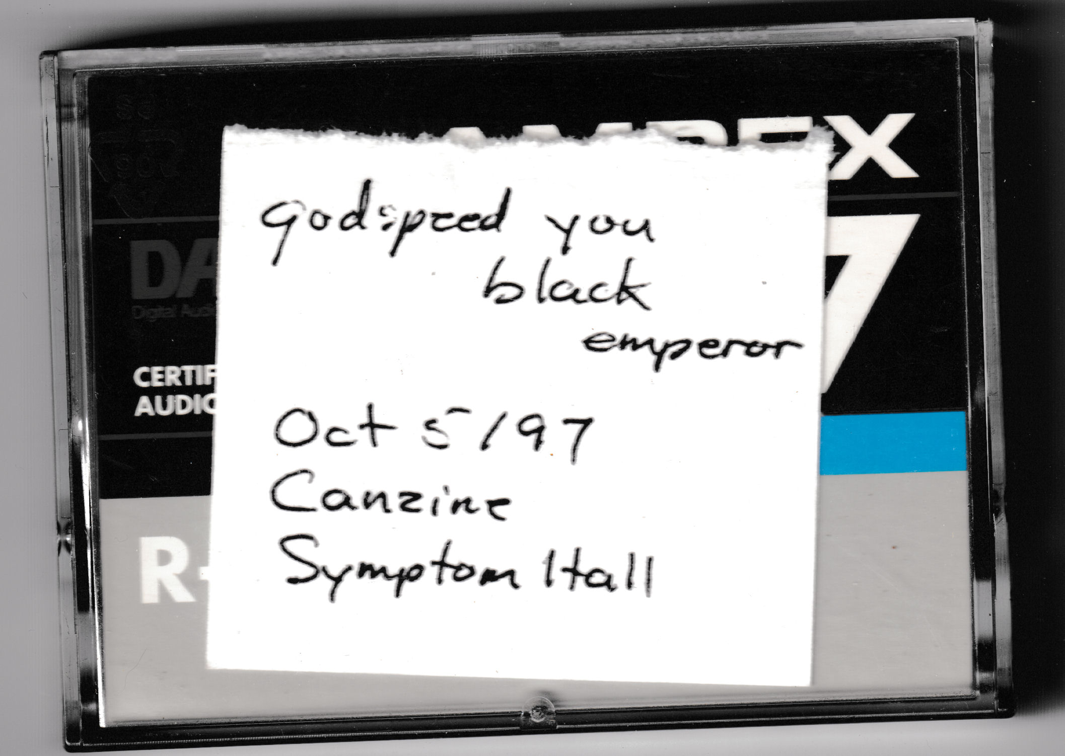 1997‐10‐05: Can‐Zine Festival, Symptom Hall, Toronto, ON, Canada