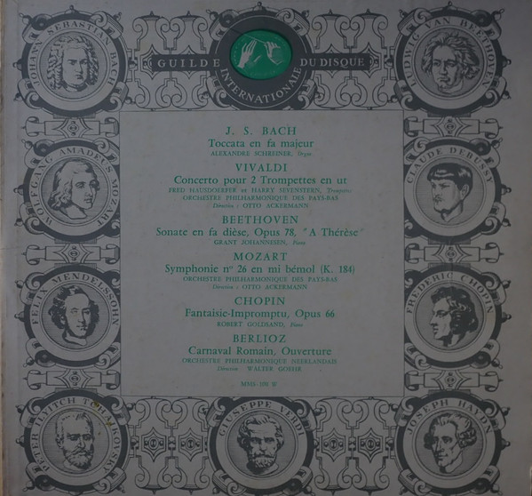 Toccata en fa majeur / Concerto pour 2 trompettes en ut / Sonate en fa dièse, op. 78, « À Thérèse » / Symphonie n° 26 en mi bémol (K. 184) / Fantaisie‐impromptu, op. 66 / Carnaval romain, Ouverture