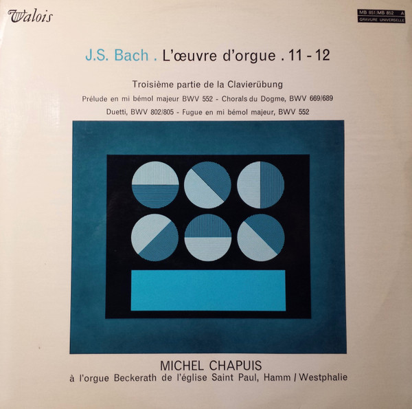 L'œuvre d'orgue 11-12 : Troisième partie de la Clavierübung