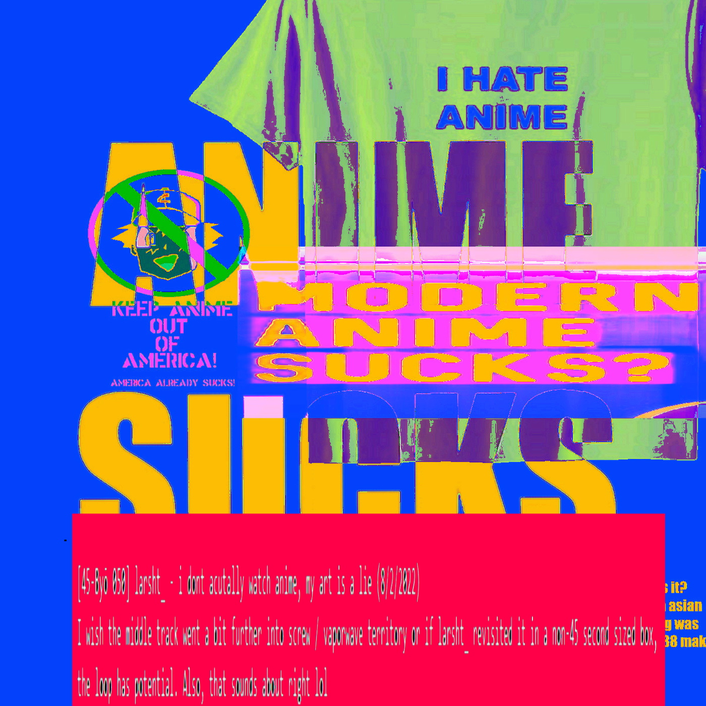 i dont acutally watch anime, my art is a lie (revisited 9/12/2022)