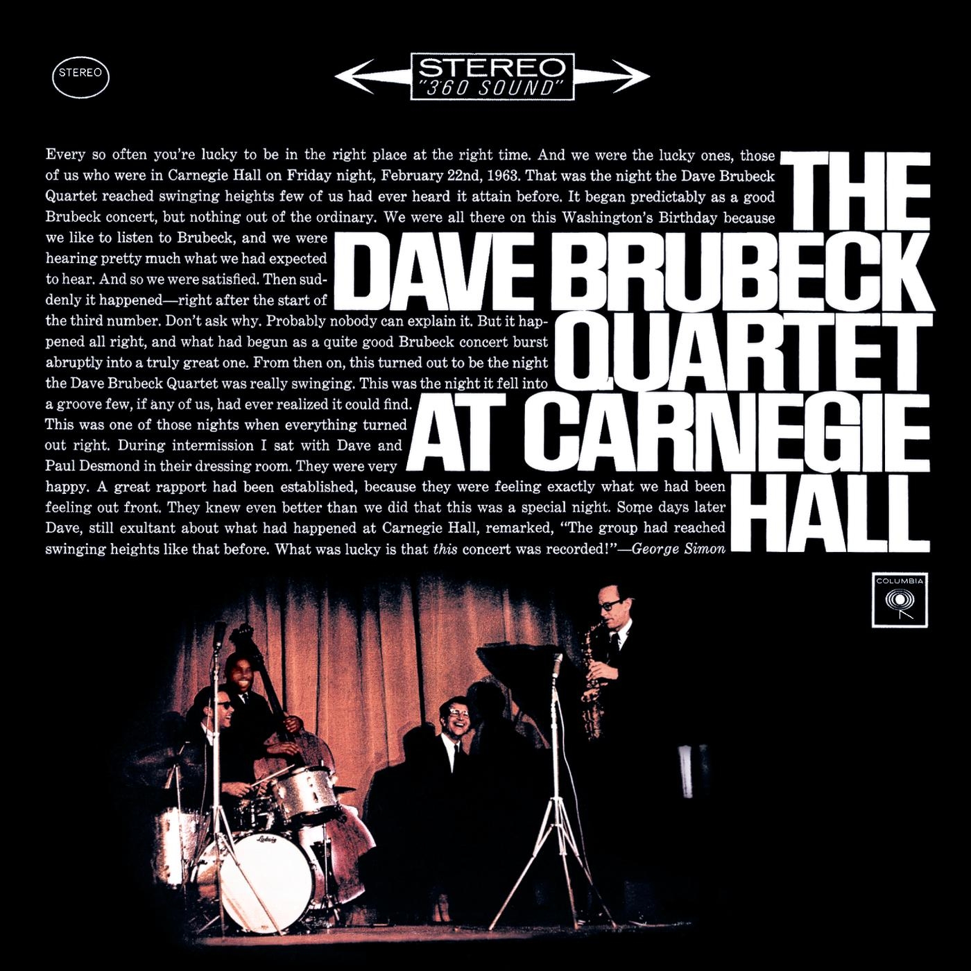 The Dave Brubeck Quartet at Carnegie Hall